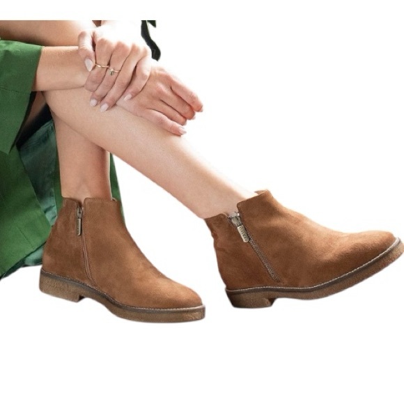 ITALEAU Suede Bootie Women’s 9.5 M
NIB W/ Duster , Cognac Color - FOLIANA - Picture 9 of 13